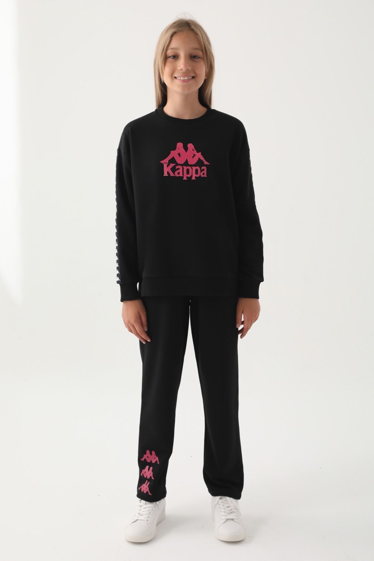 7-16 Yaş KAPPA Kız Çocuk Eşofman Altı -Siyah-