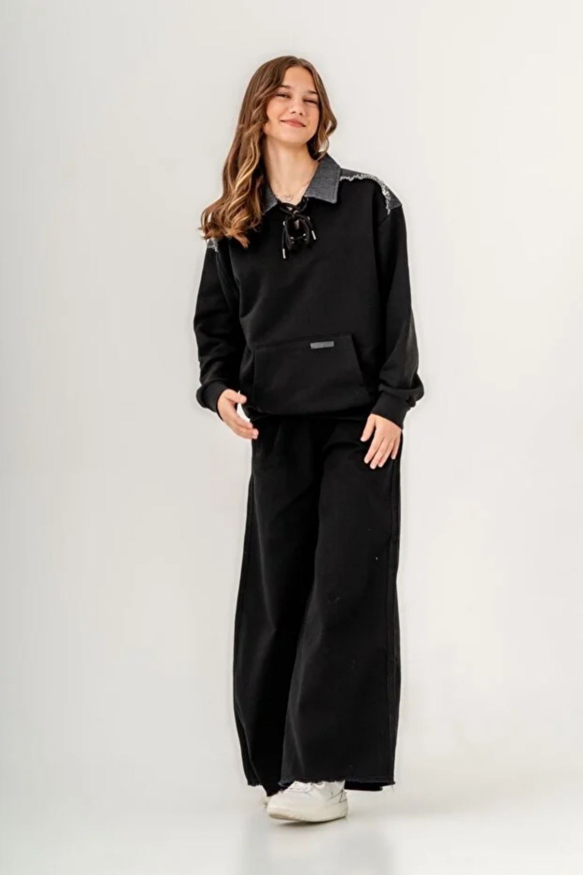 8-14 Yaş Merbella Berlin Kız Çocuk Takım -Siyah