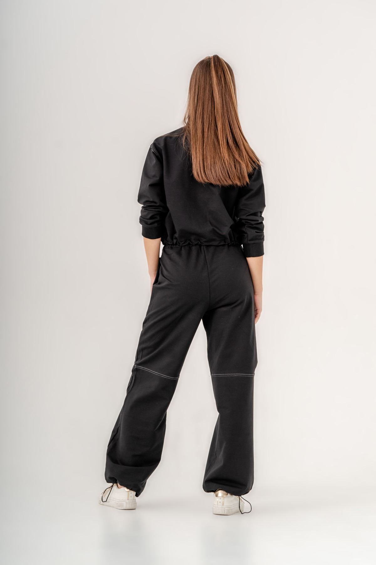 8-14 Yaş My Love Design Kız Çocuk Pantolon -Siyah