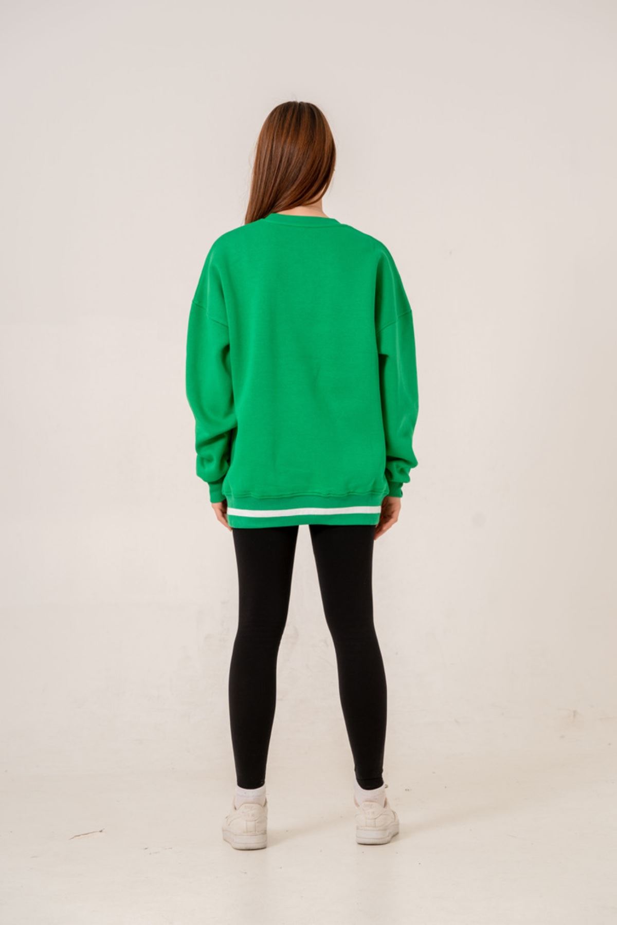 9-15 Yaş Champ Unıque Kız Çocuk Sweat -Yeşil