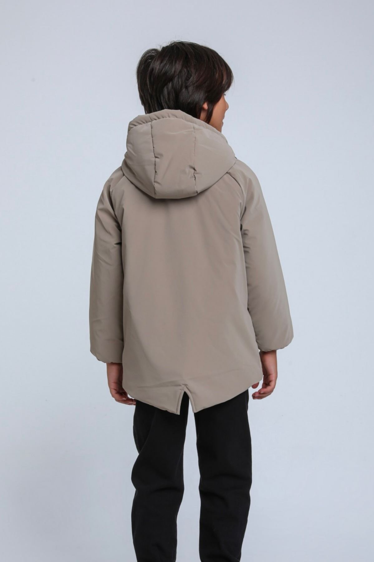 REKLAMLARDA ÖZEL FİYAT ! 8-14 Yaş Shadow Premium Core Erkek Çocuk Mont-Latte