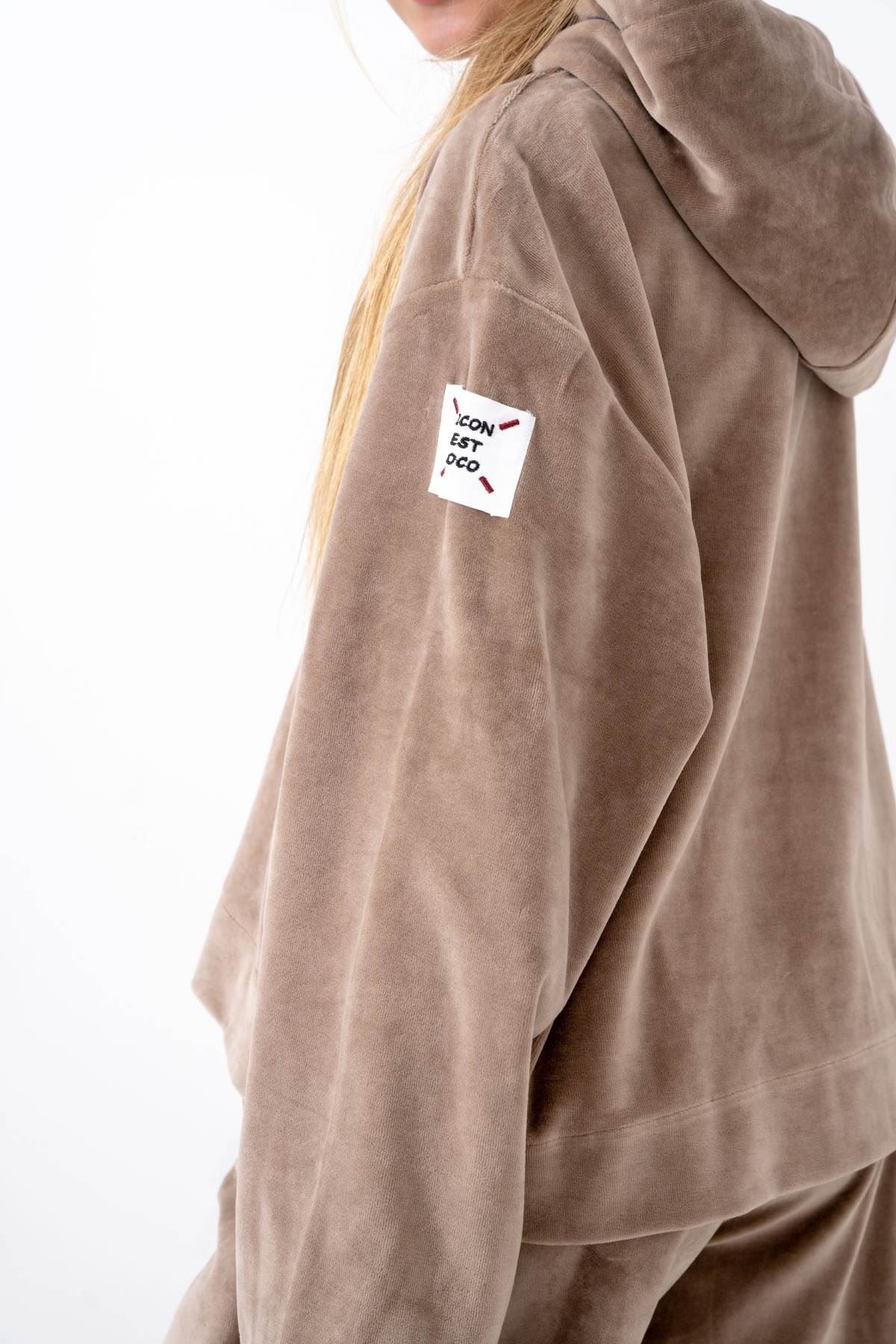 9-15 Yaş Milano Mussness Velvet Kız Çocuk Takım-Taş