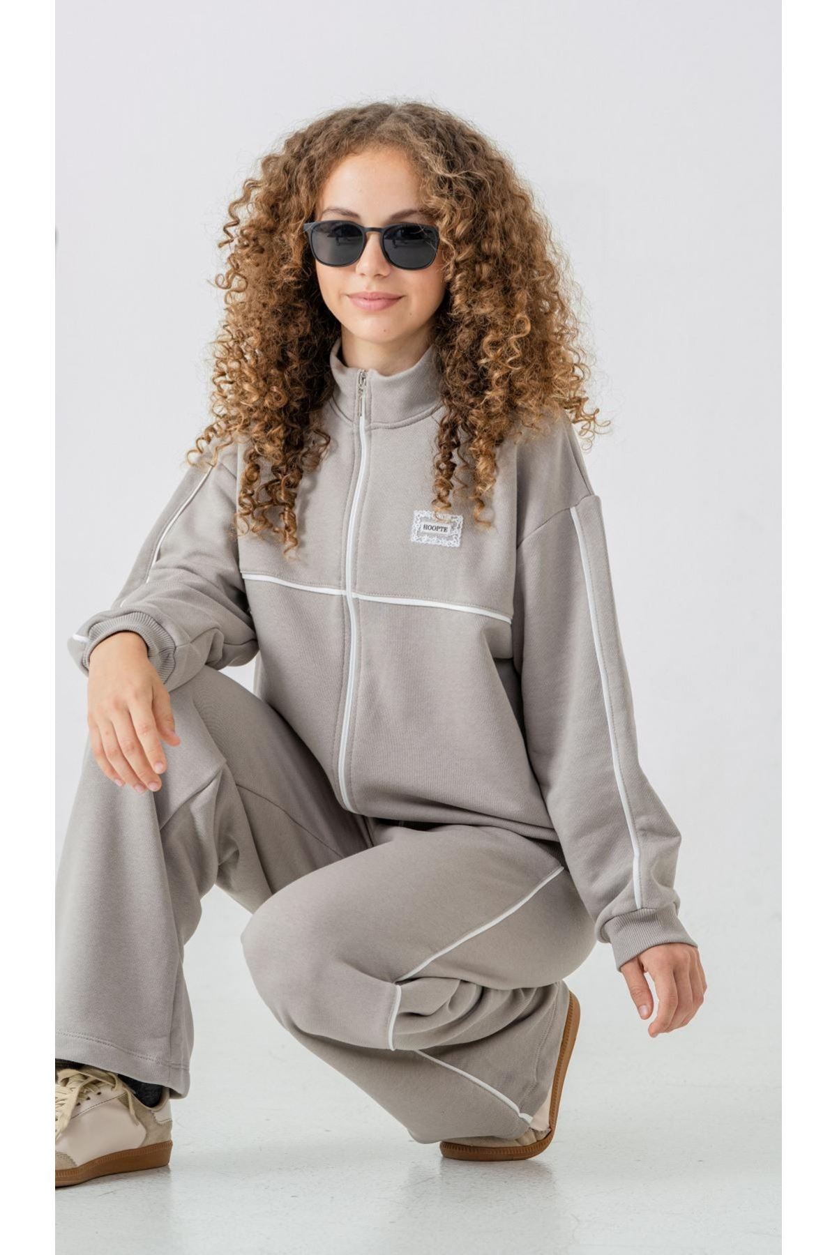 8-12 Yaş Sport Live Kız Çocuk Takım-Uzay Grisi