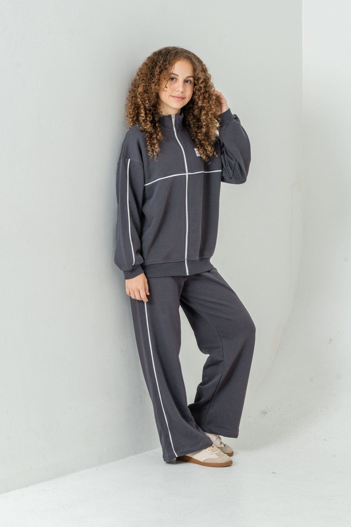 8-12 Yaş Sport Live Kız Çocuk Takım-Füme