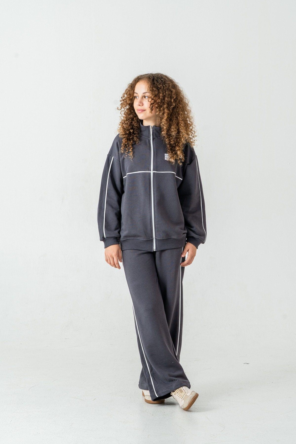 8-12 Yaş Sport Live Kız Çocuk Takım-Füme