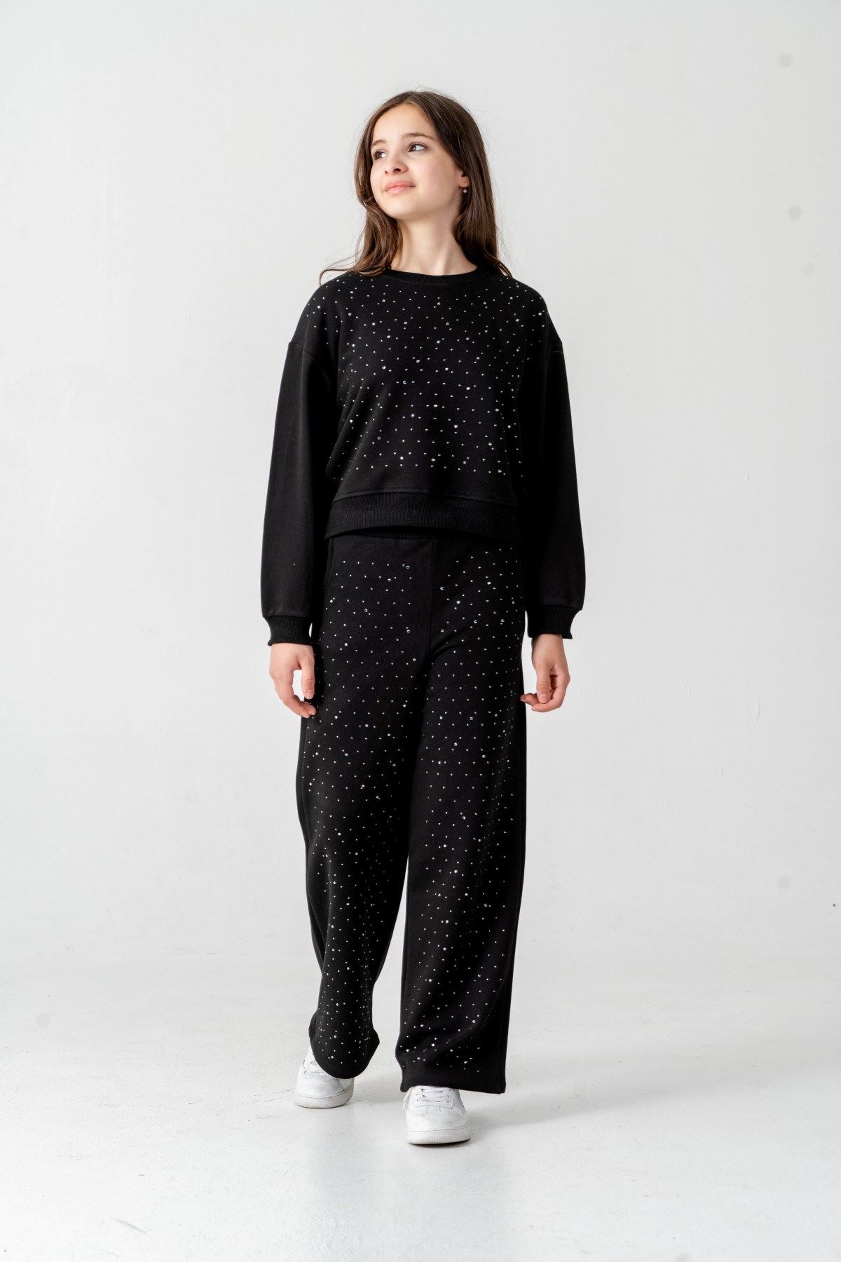 8-12 Yaş Magic New Premium Kız Çocuk Takım-Siyah