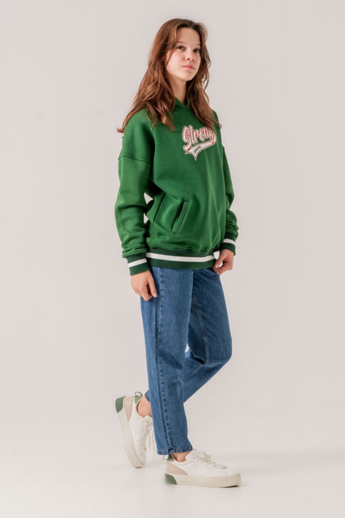 7-13 Yaş Premium Mom Kız Çocuk Pantolon -İndigo