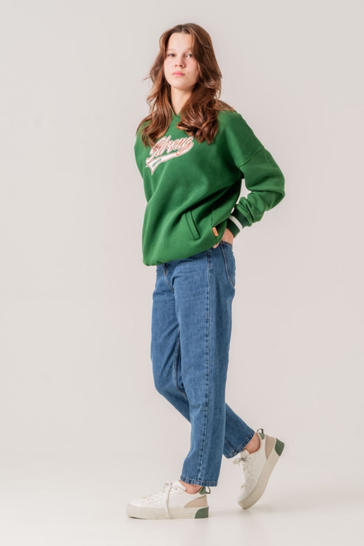 7-13 Yaş Premium Mom Kız Çocuk Pantolon -İndigo