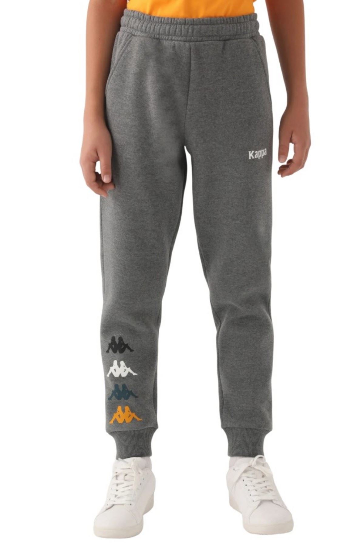 7-16 Yaş KAPPA Unısex Çocuk Eşofman Altı -Antrasit-