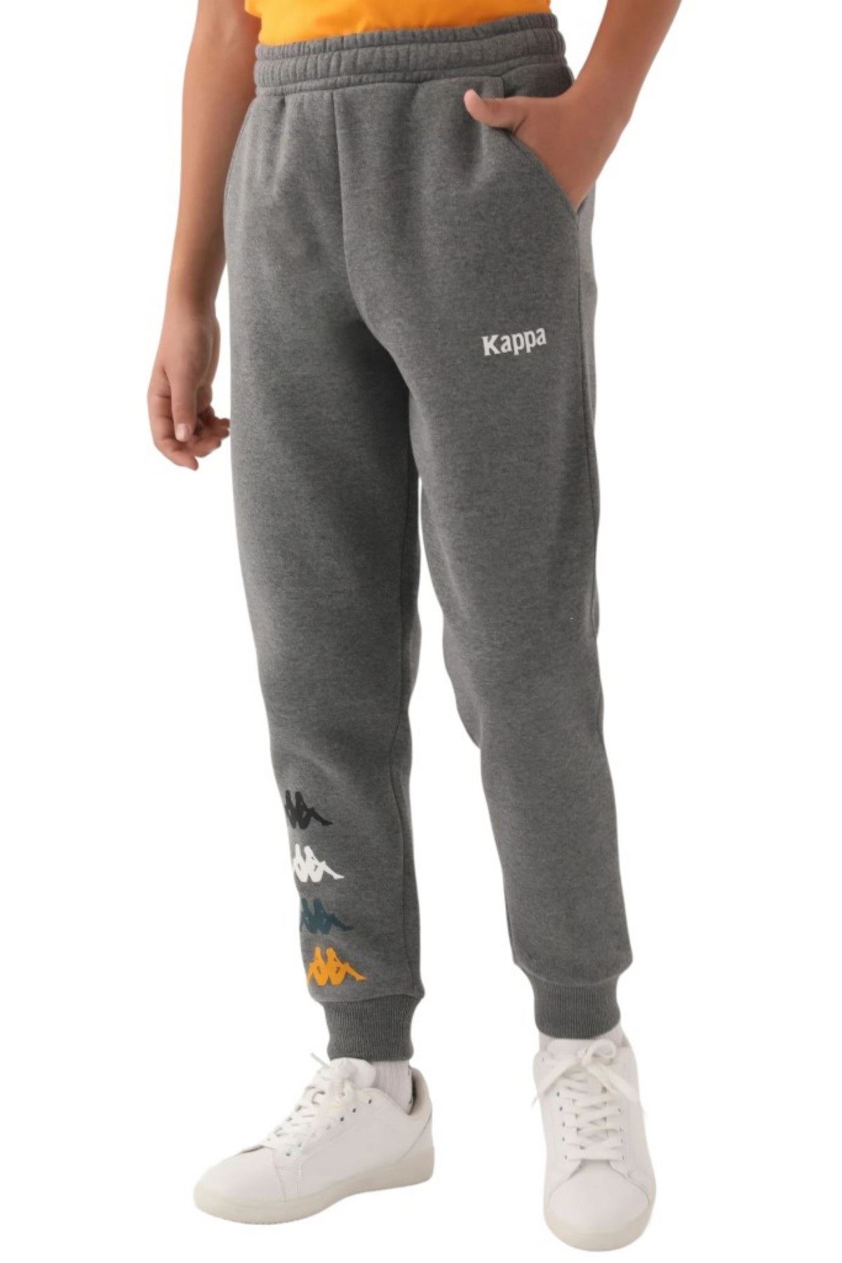 7-16 Yaş KAPPA Unısex Çocuk Eşofman Altı -Antrasit-