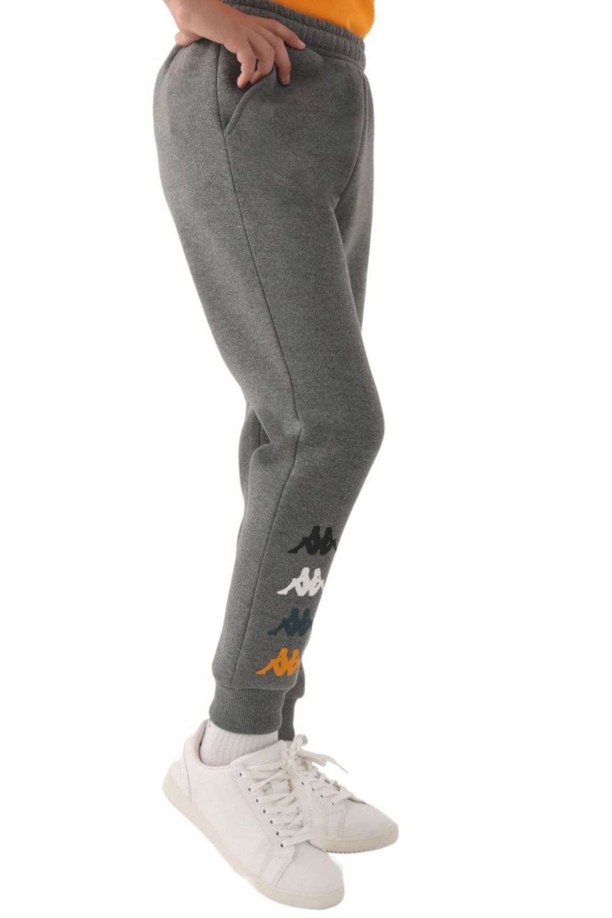 7-16 Yaş KAPPA Unısex Çocuk Eşofman Altı -Antrasit-