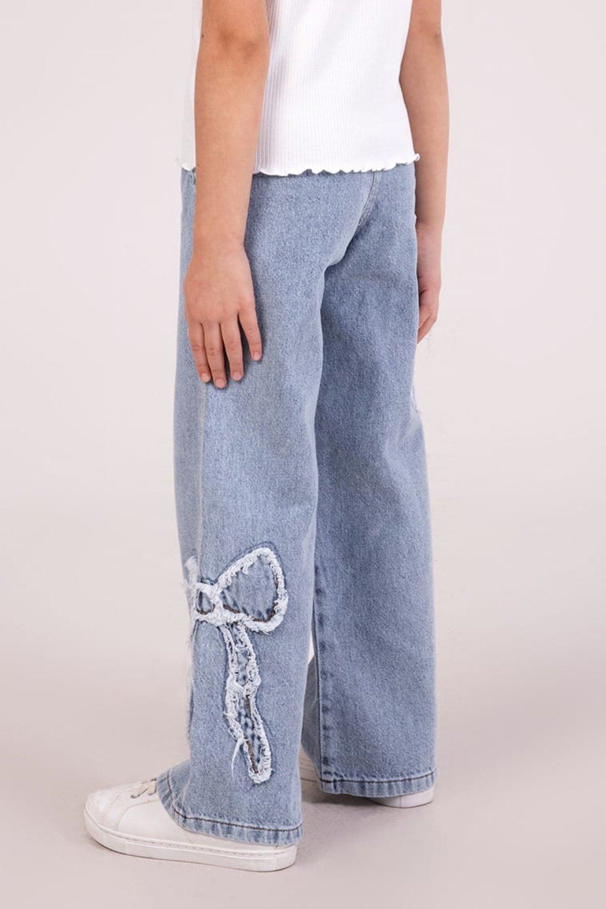 4-9 Yaş Glow Magic Kız Çocuk Pantolon-Mavi