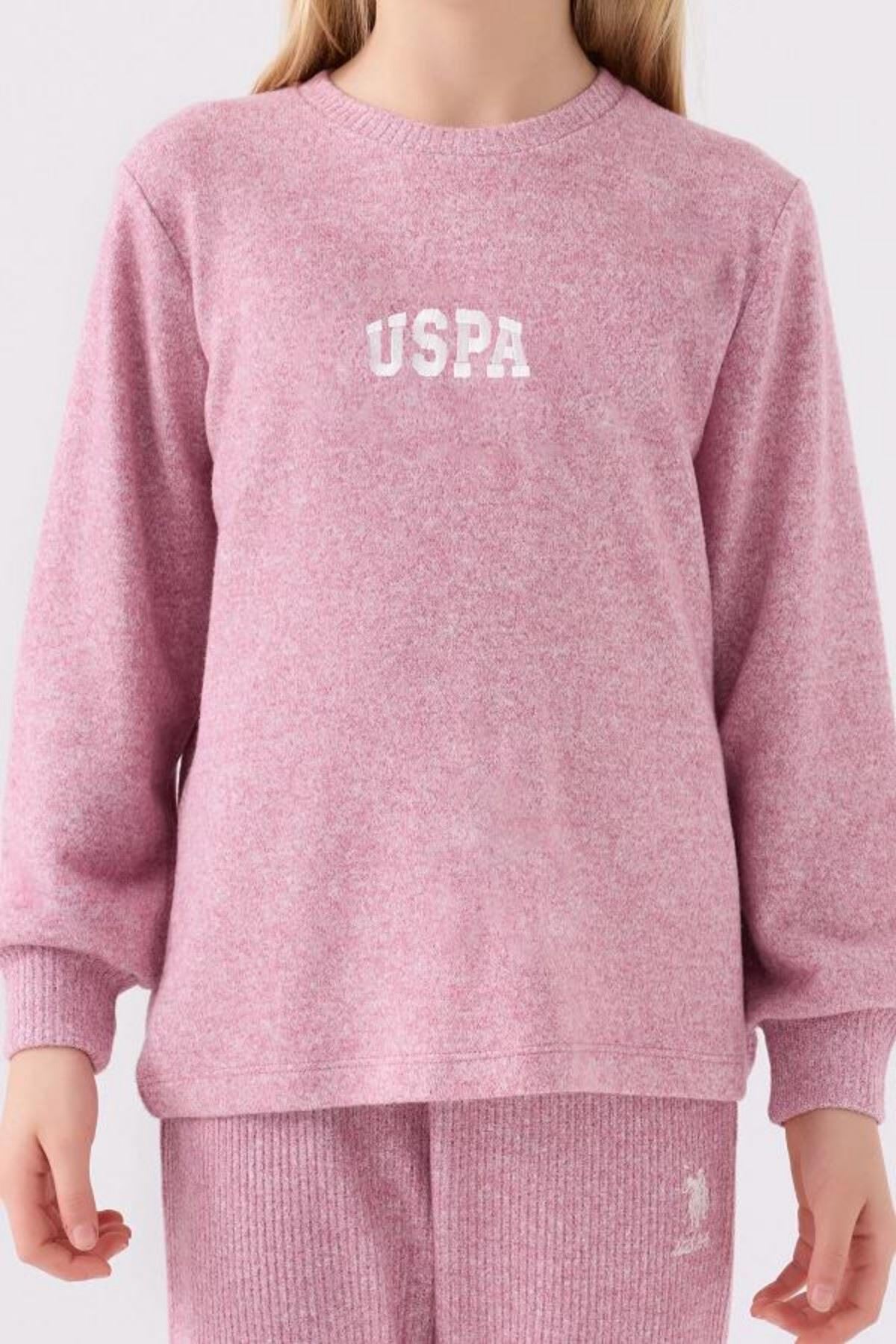 4-15 Yaş Lisanslı Us Polo Assn Kız Çocuk Takım-Leylak