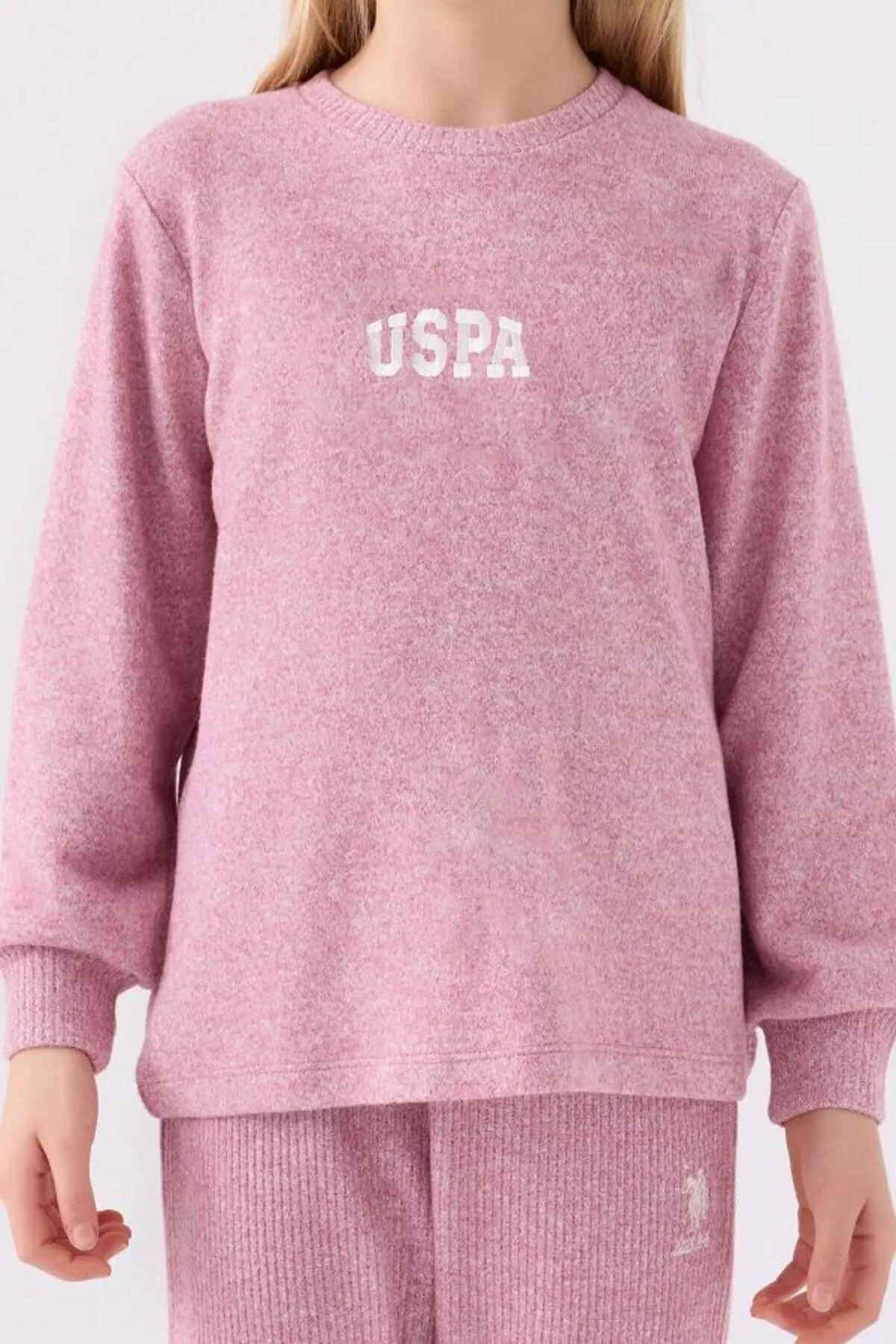 4-15 Yaş Lisanslı Us Polo Assn Kız Çocuk Takım-Leylak