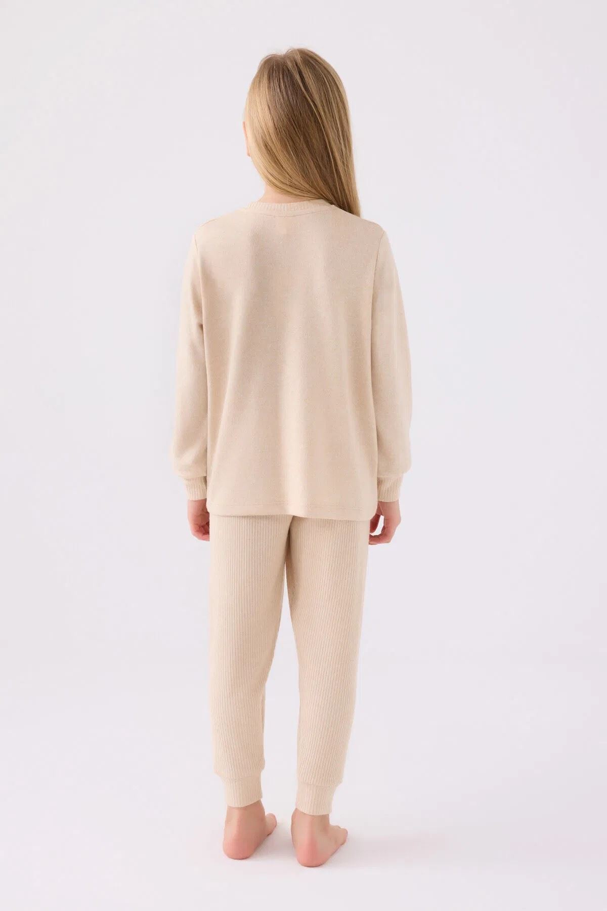 4-15 Yaş Lisanslı Us Polo Assn Kız Çocuk Takım-Kum