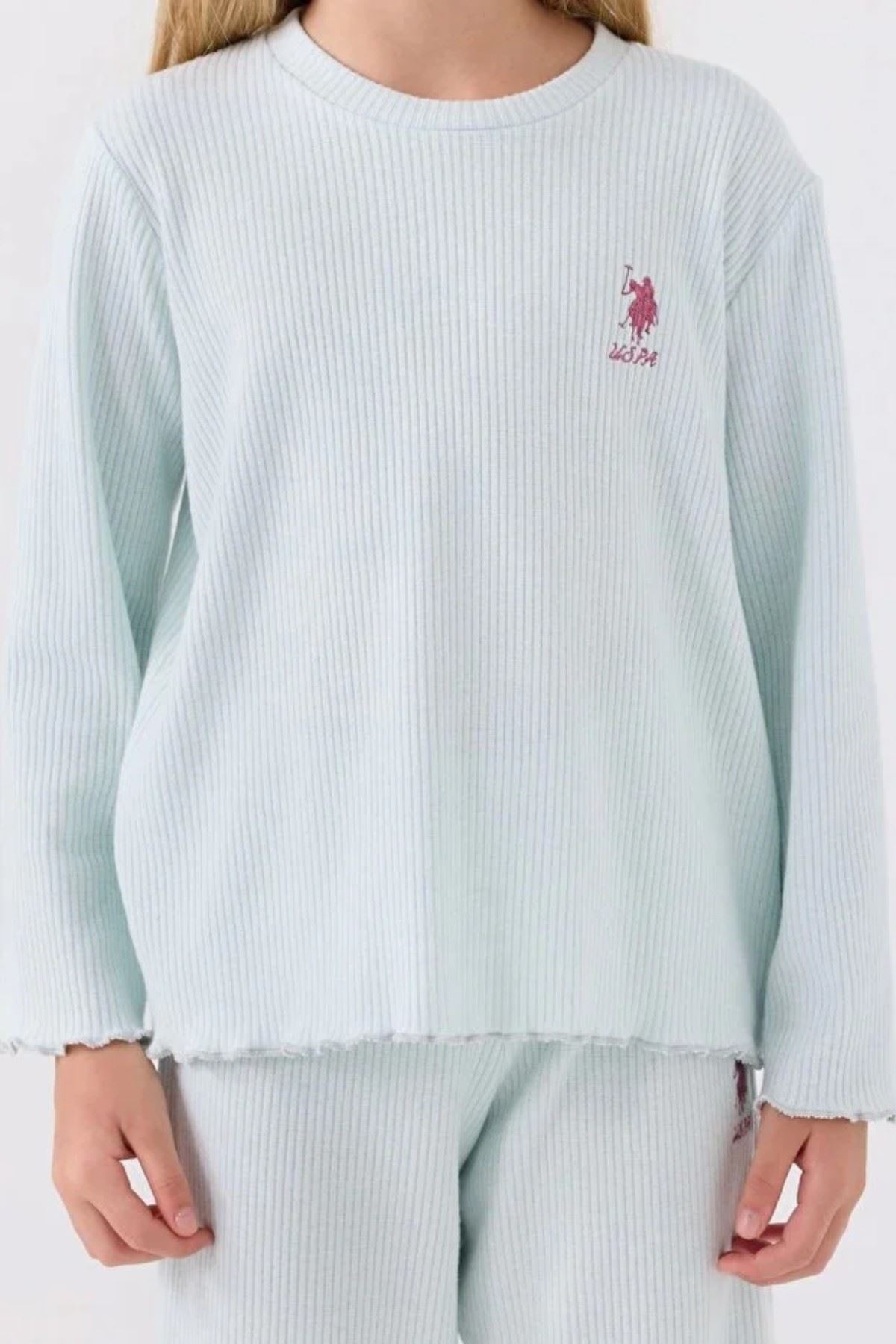 4-15 Yaş Lisanslı Us Polo Assn Kız Çocuk Takım-Su Yeşili