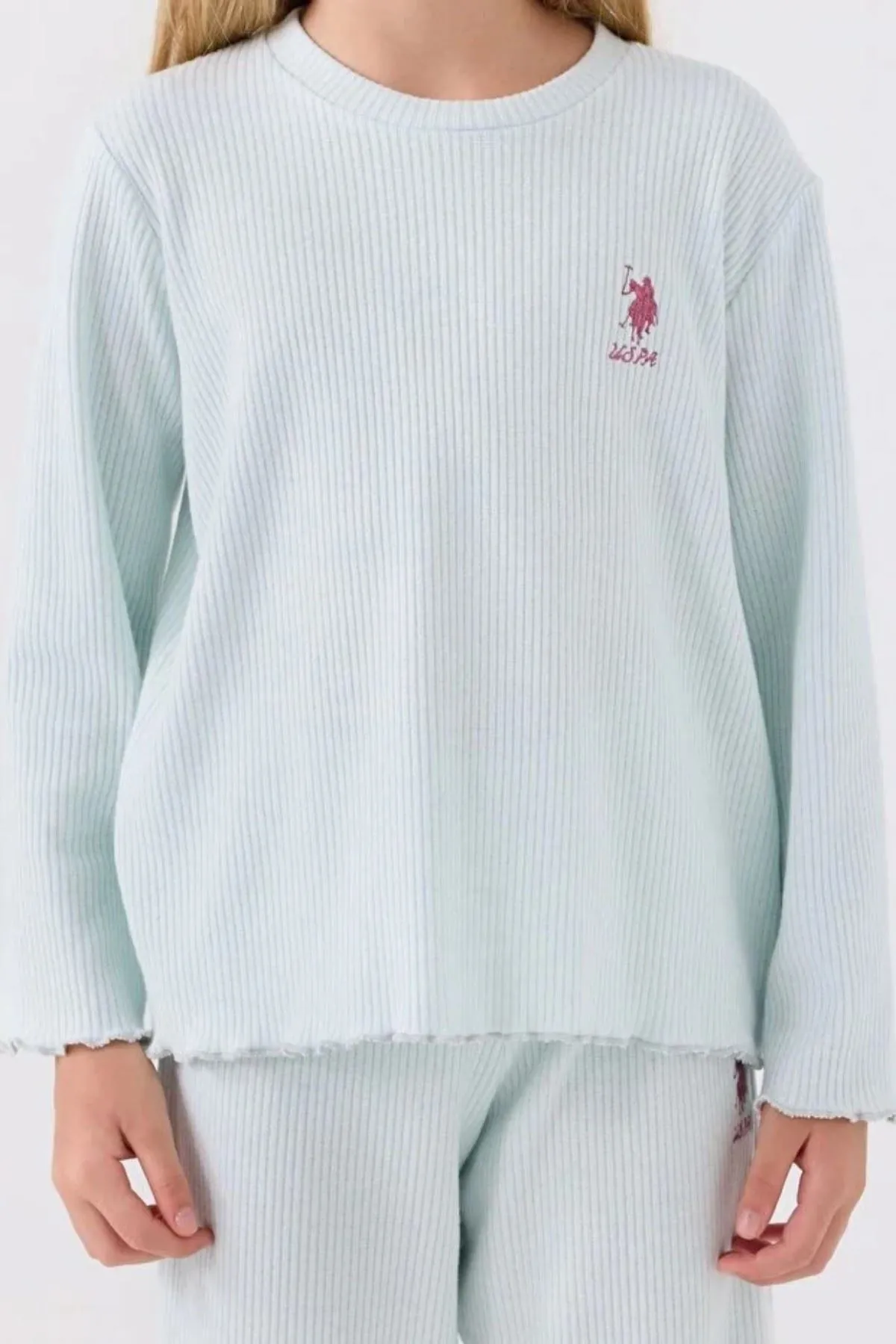 4-15 Yaş Lisanslı Us Polo Assn Kız Çocuk Takım-Su Yeşili