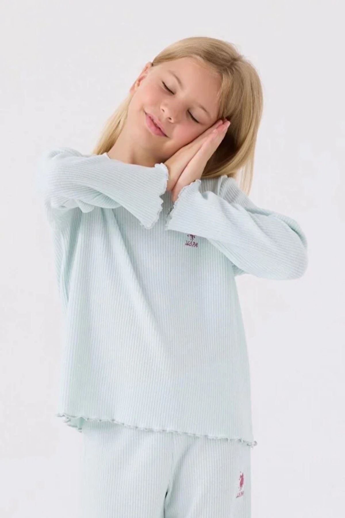 4-15 Yaş Lisanslı Us Polo Assn Kız Çocuk Takım-Su Yeşili