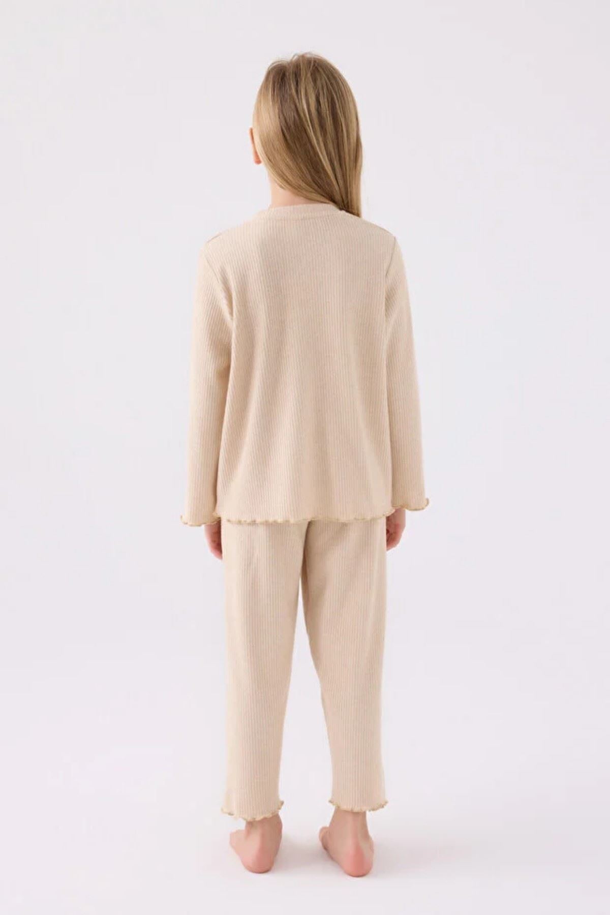 4-15 Yaş Lisanslı Us Polo Assn Kız Çocuk Takım-Kum