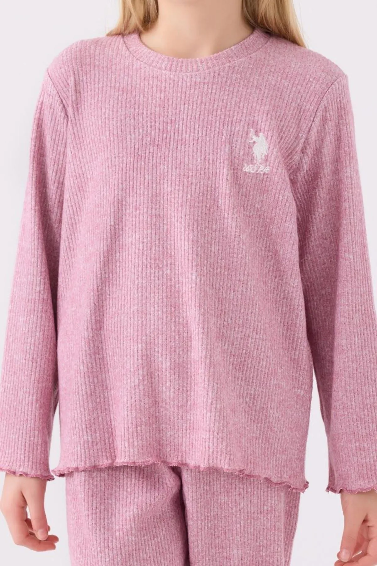 4-15 Yaş Lisanslı Us Polo Assn Kız Çocuk Takım-Leylak