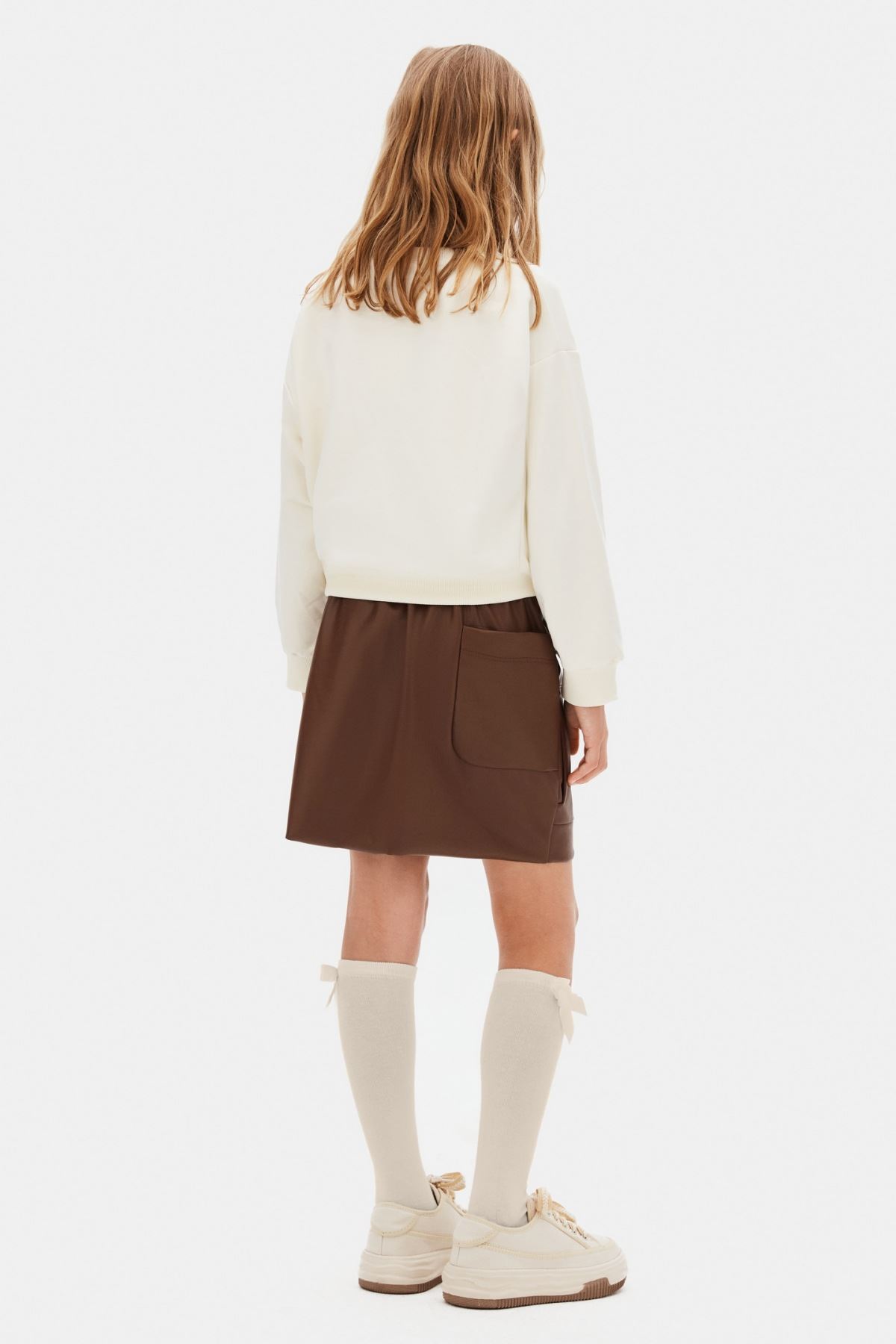 8-14 Yaş Magic Cool Kız Çocuk Etek-Taba