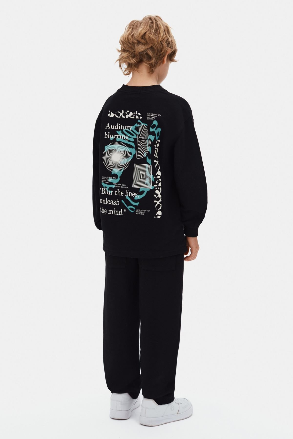 8-14 Yaş Black Cotto Vegas Erkek Çocuk Pantolon-Siyah