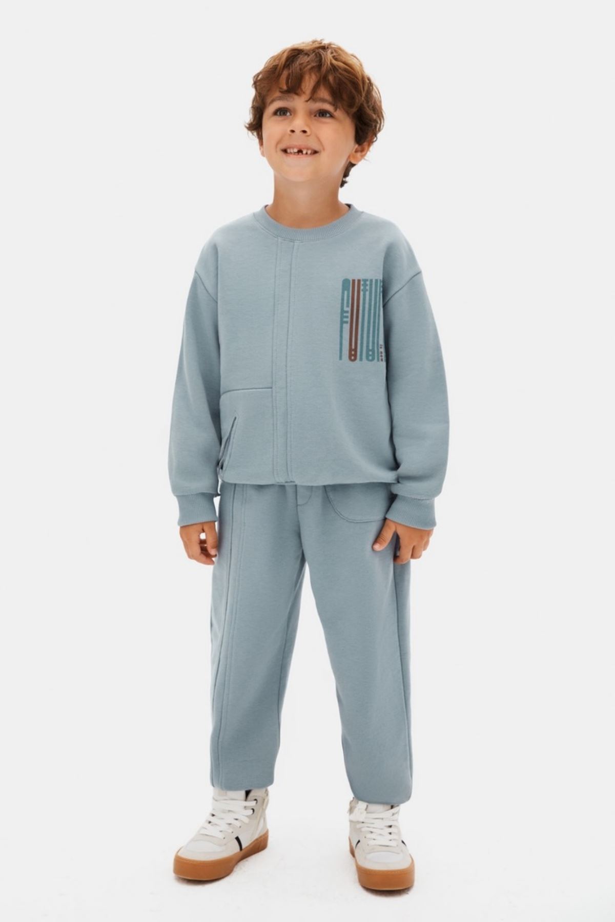 4-8 Yaş Future Pulse Erkek Çocuk Takım-Mavi