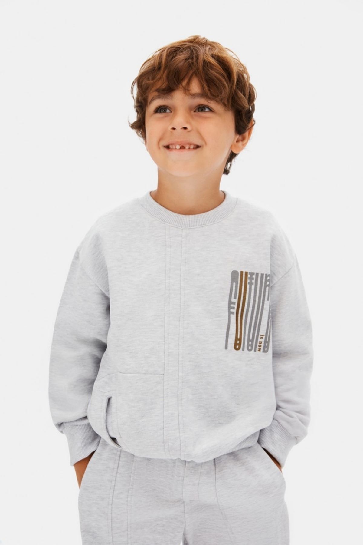 4-8 Yaş Future Pulse Erkek Çocuk Takım-Uzay Grisi