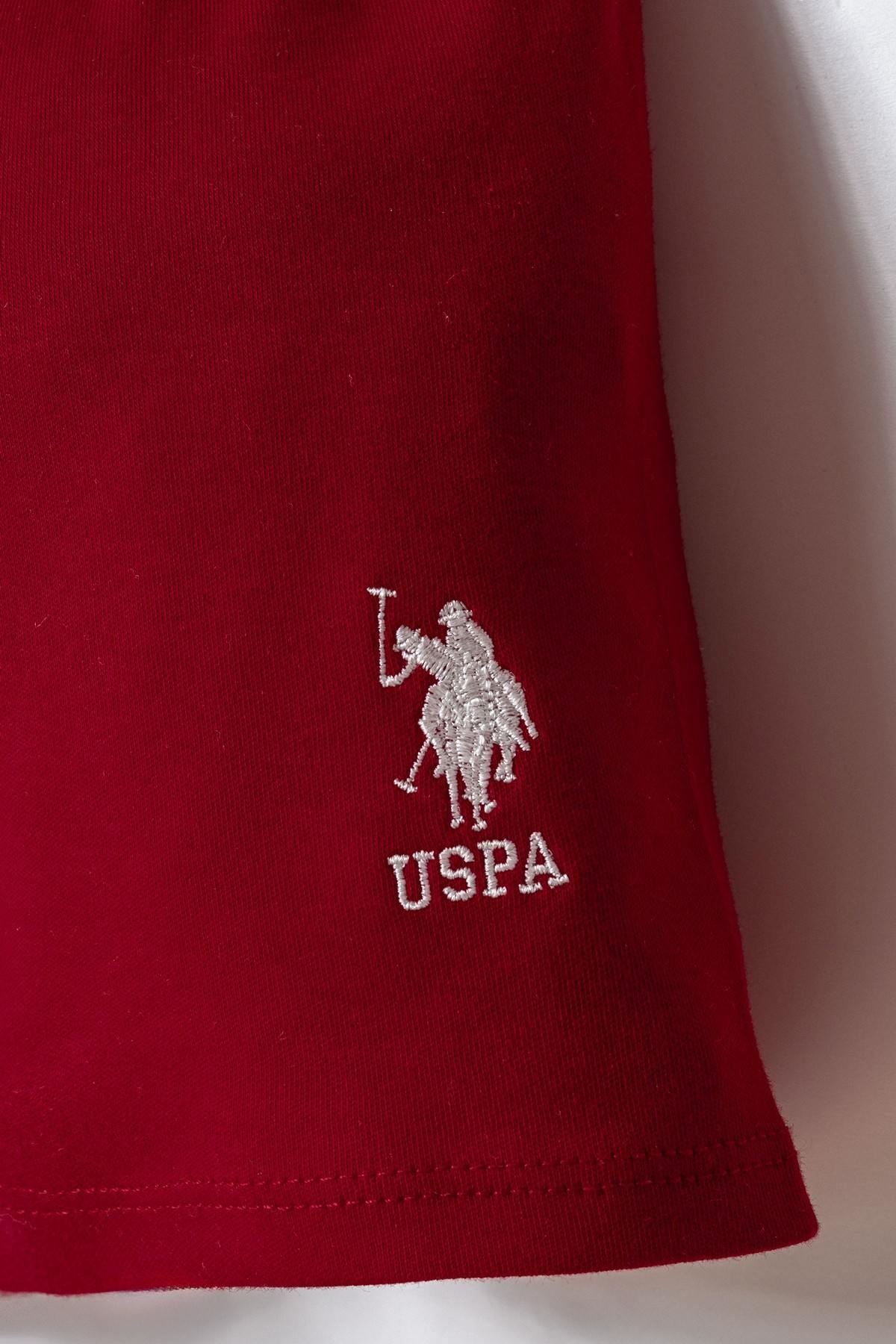 6-36 Ay Lisanslı Us Polo Assn Erkek Bebek Takım-Ekru
