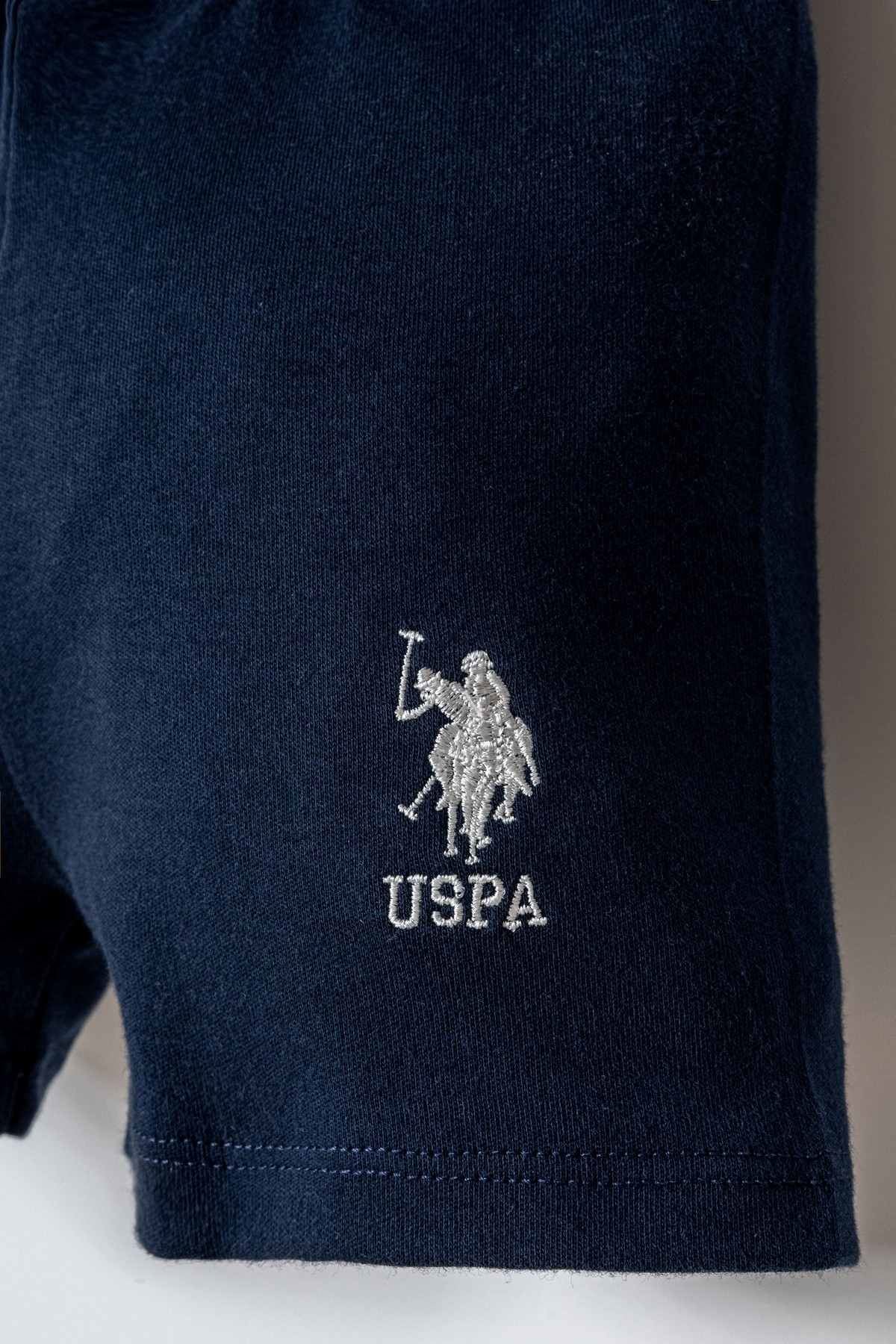 6-36 Ay Lisanslı Us Polo Assn Erkek Bebek Takım-Kırmızı
