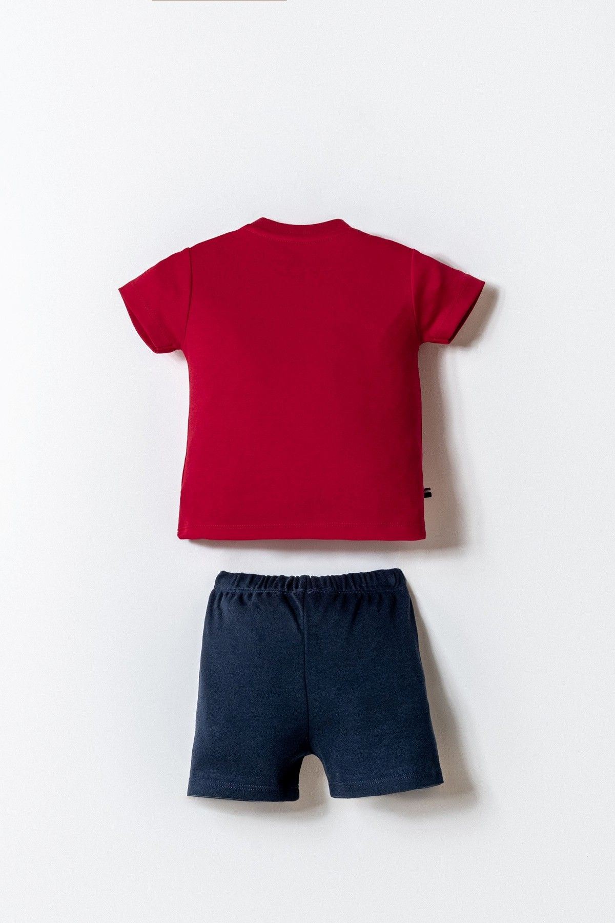 6-36 Ay Lisanslı Us Polo Assn Erkek Bebek Takım-Kırmızı