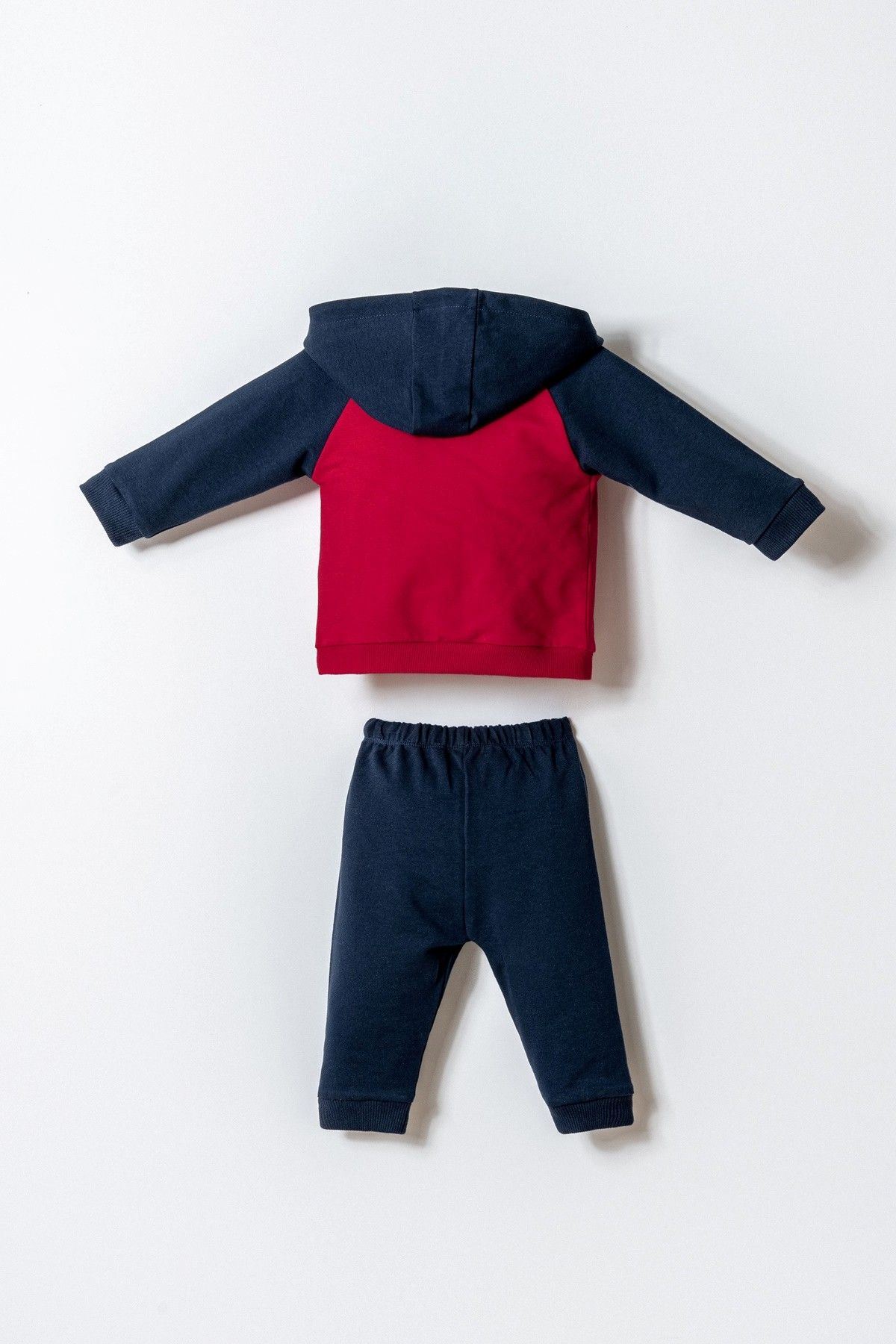 6-36 Ay Lisanslı Us Polo Assn Erkek Bebek 3'Lü Takım-Kırmızı