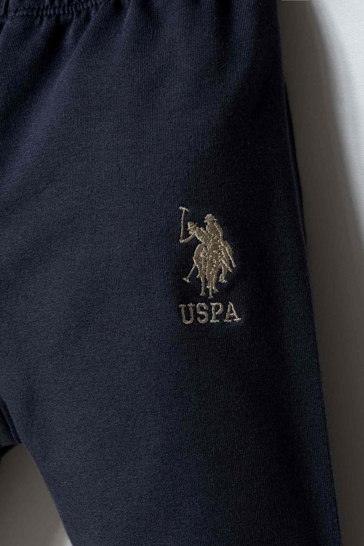 6-36 Ay Lisanslı Us Polo Assn Erkek Bebek 3'Lü Takım-Füme