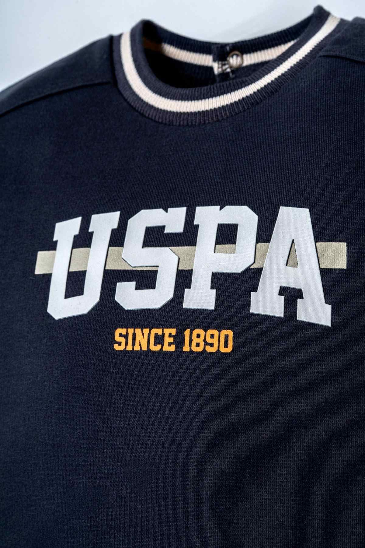 6-36 Ay Lisanslı Us Polo Assn Erkek Bebek Takım-Füme