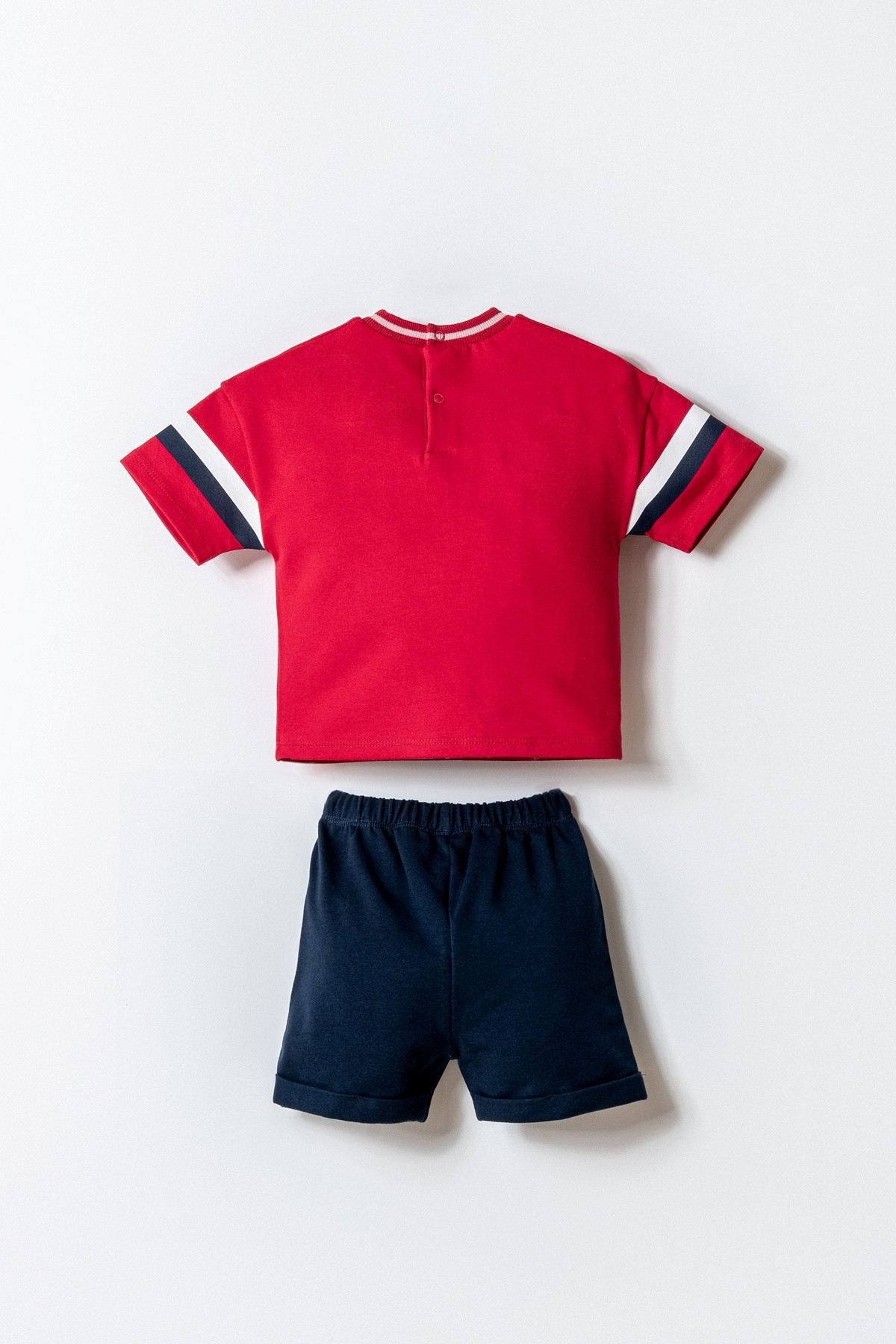 6-36 Ay Lisanslı Us Polo Assn Erkek Bebek Takım-Kırmızı