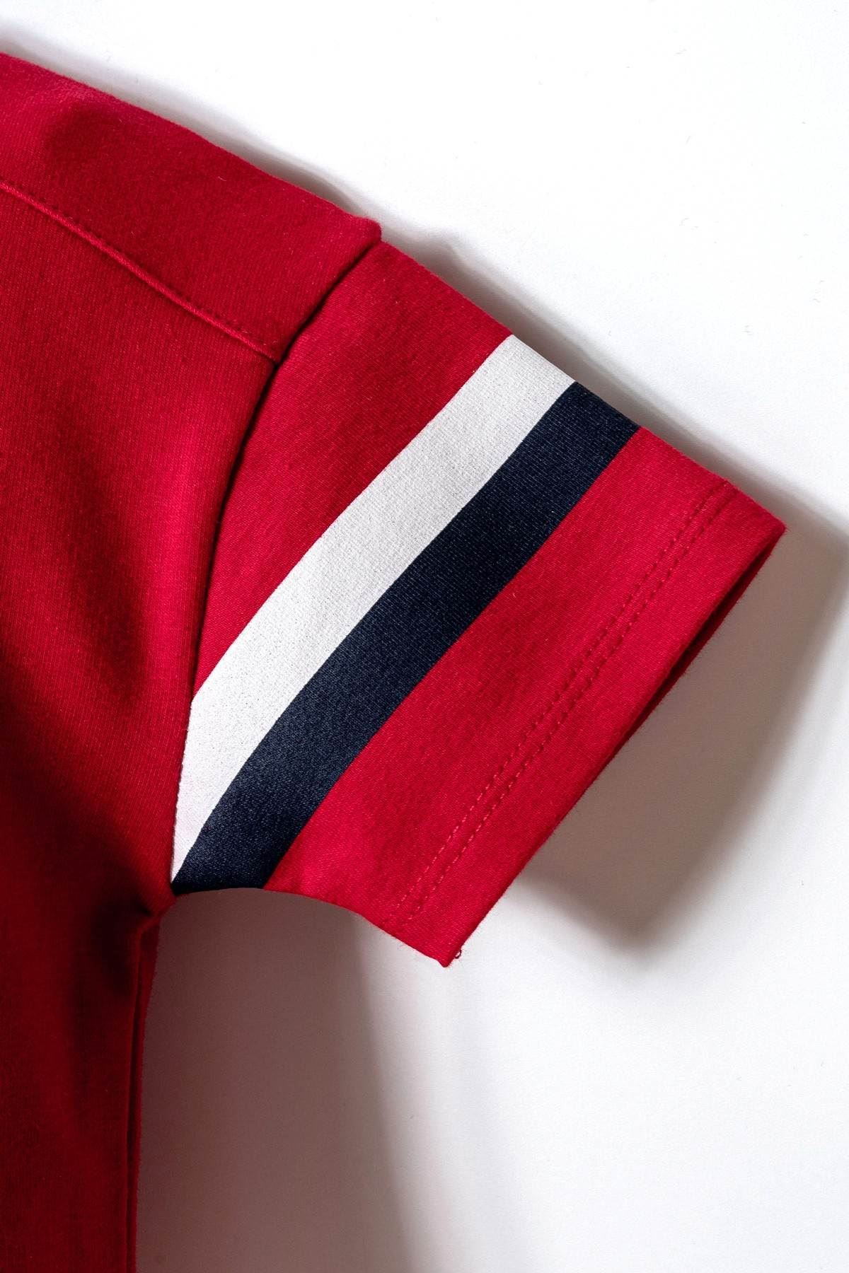 6-36 Ay Lisanslı Us Polo Assn Erkek Bebek Takım-Kırmızı