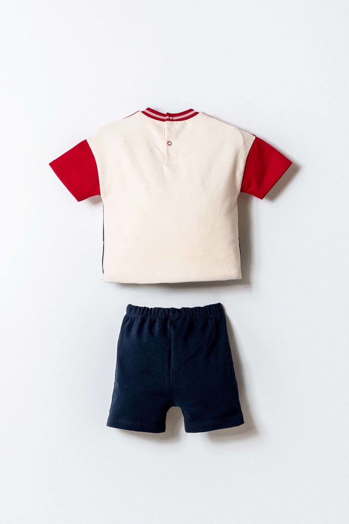 6-36 Ay Lisanslı Us Polo Assn Erkek Bebek Takım-Kırmızı