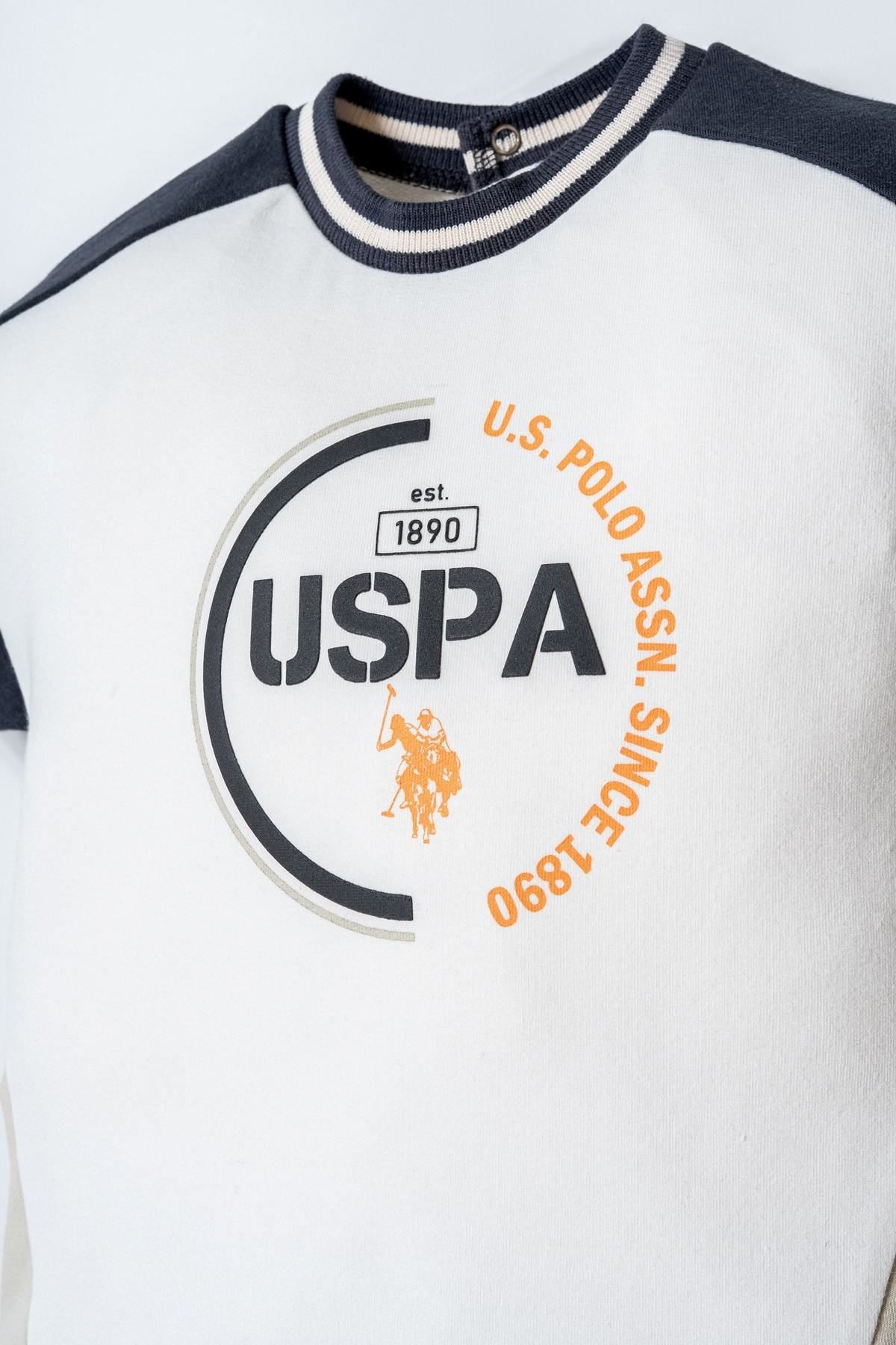 6-36 Ay Lisanslı Us Polo Assn Erkek Bebek Takım-Füme