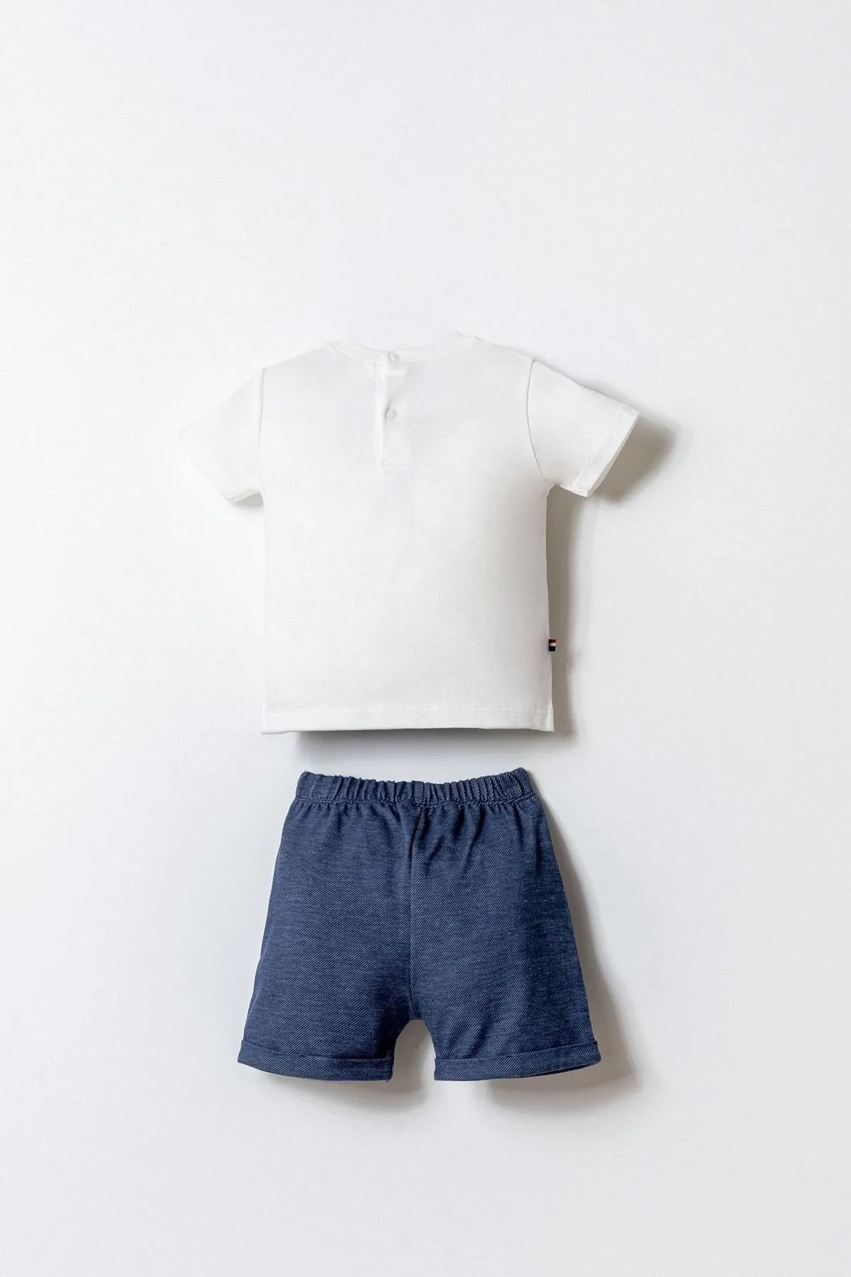 6-36 Ay Lisanslı Us Polo Assn Erkek Bebek Takım-Ekru