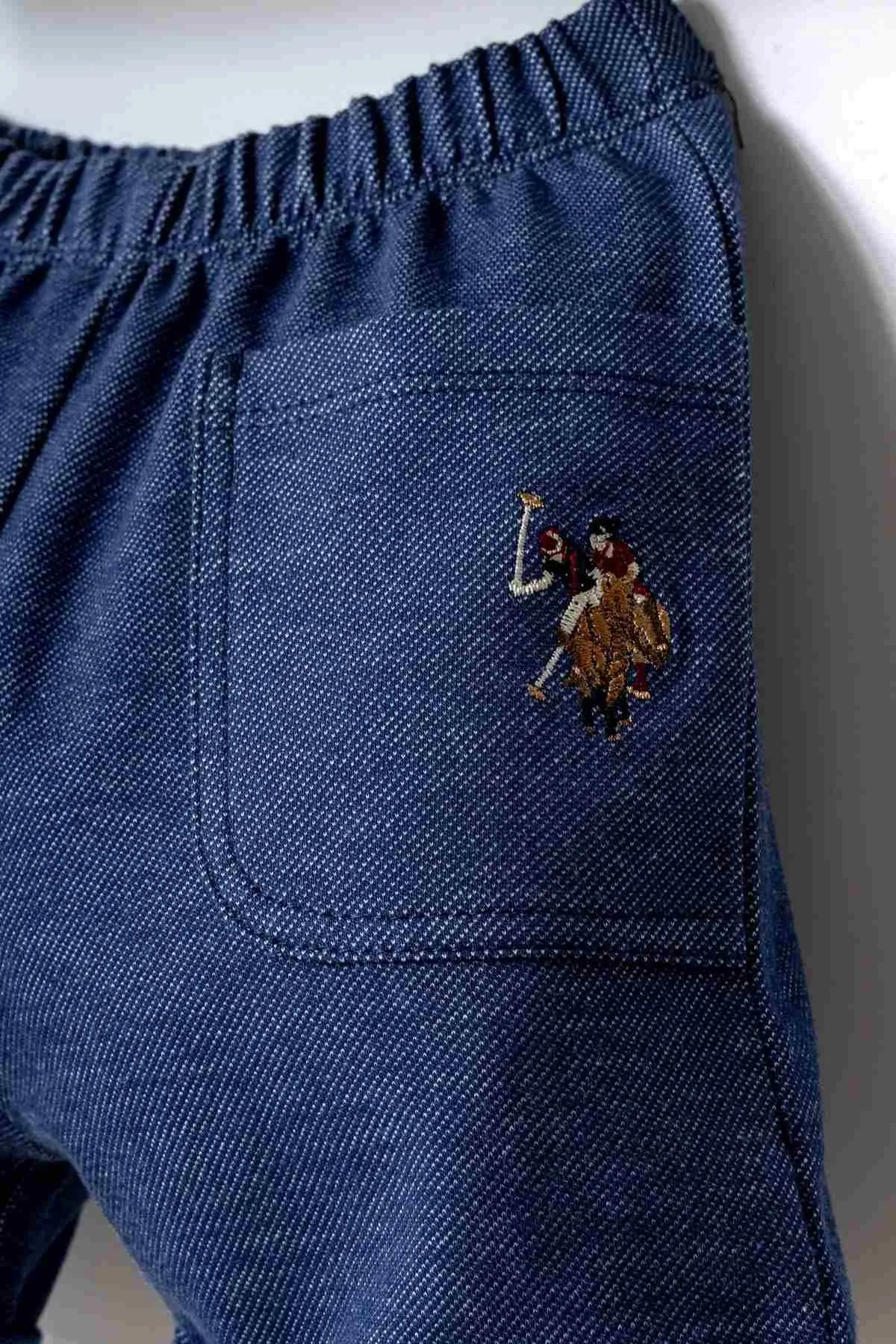 6-36 Ay Lisanslı Us Polo Assn Erkek Bebek Takım-Ekru
