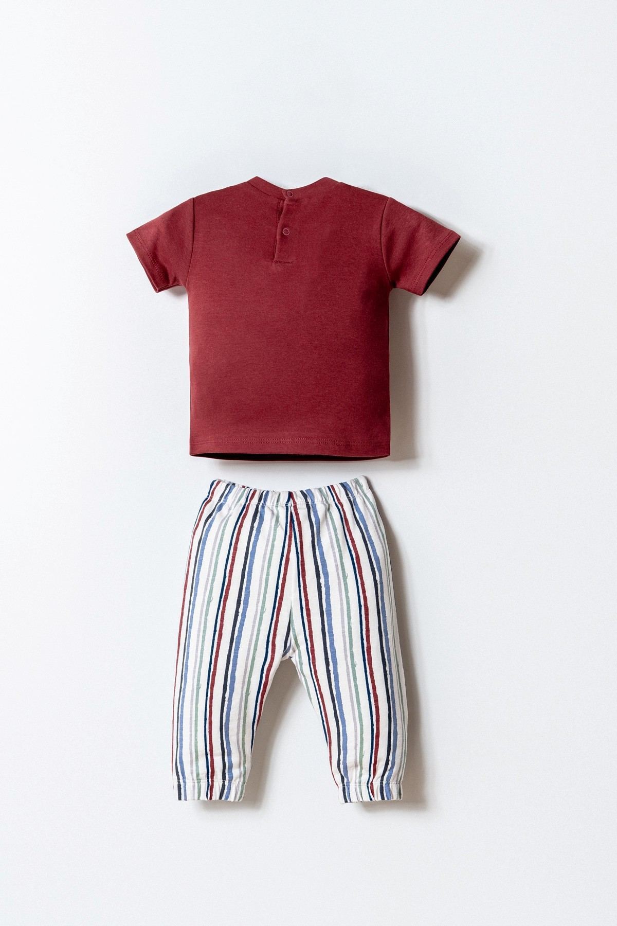 6-36 Ay Lisanslı Us Polo Assn Erkek Bebek Takım-Bordo