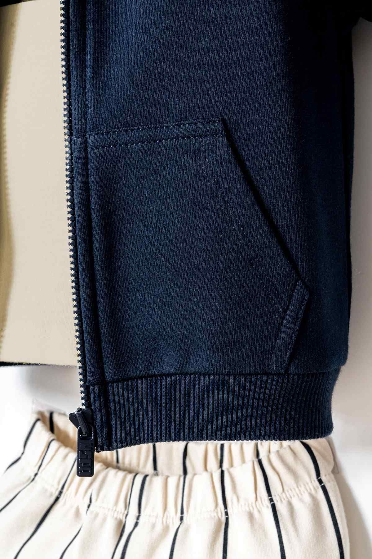 6-36 Ay Lisanslı Us Polo Assn Erkek Bebek 3'Lü Takım-Lacivert