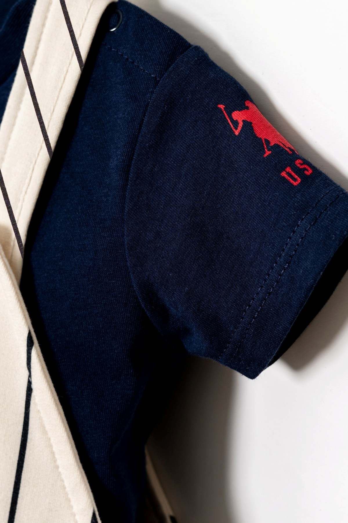 6-36 Ay Lisanslı Us Polo Assn Erkek Bebek Salopet Takım-Lacivert