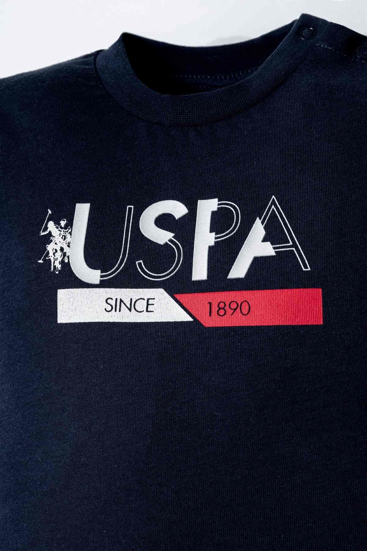 6-36 Ay Lisanslı Us Polo Assn Erkek Bebek Takım-Lacivert