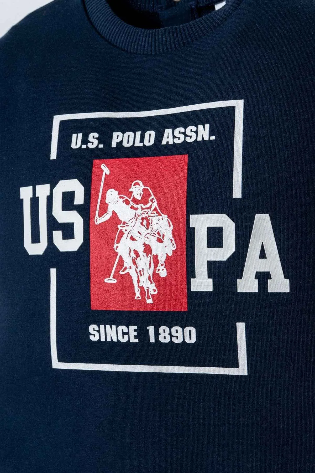 6-36 Ay Lisanslı Us Polo Assn Erkek Bebek Takım-Lacivert