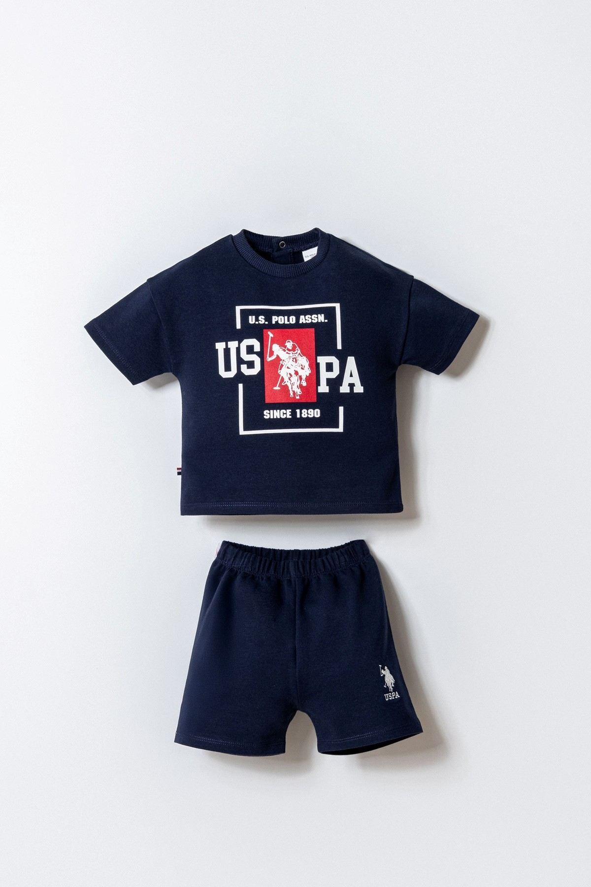 6-36 Ay Lisanslı Us Polo Assn Erkek Bebek Takım-Lacivert