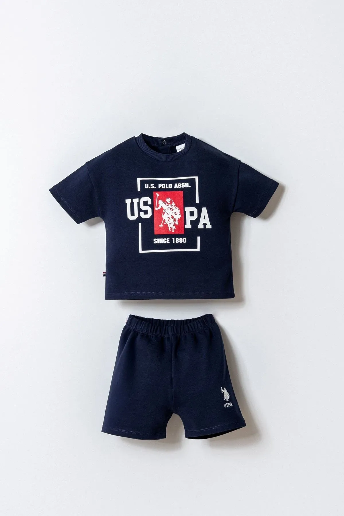 6-36 Ay Lisanslı Us Polo Assn Erkek Bebek Takım-Lacivert