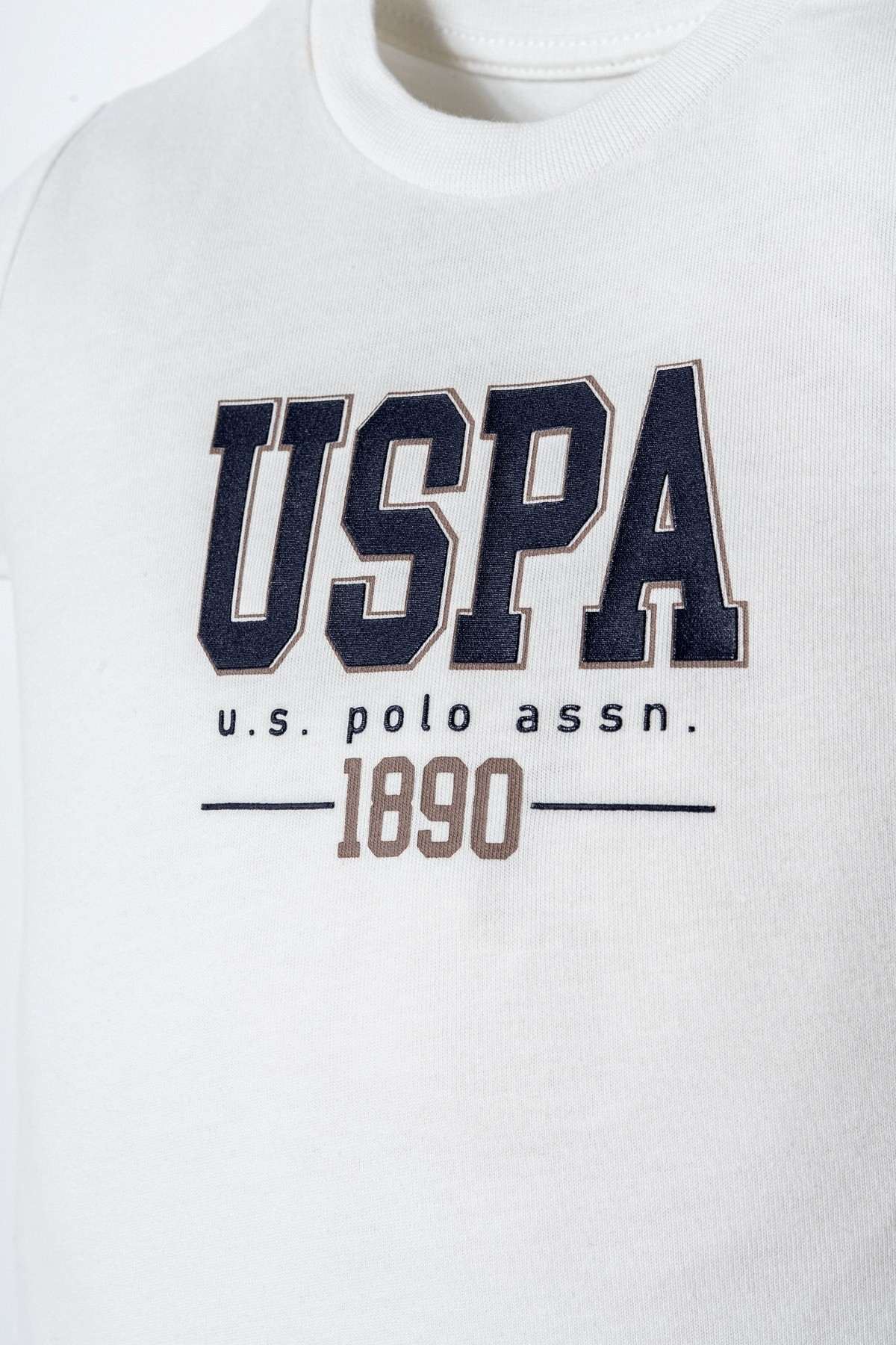 6-36 Ay Lisanslı Us Polo Assn Erkek Bebek Takım-Ekru