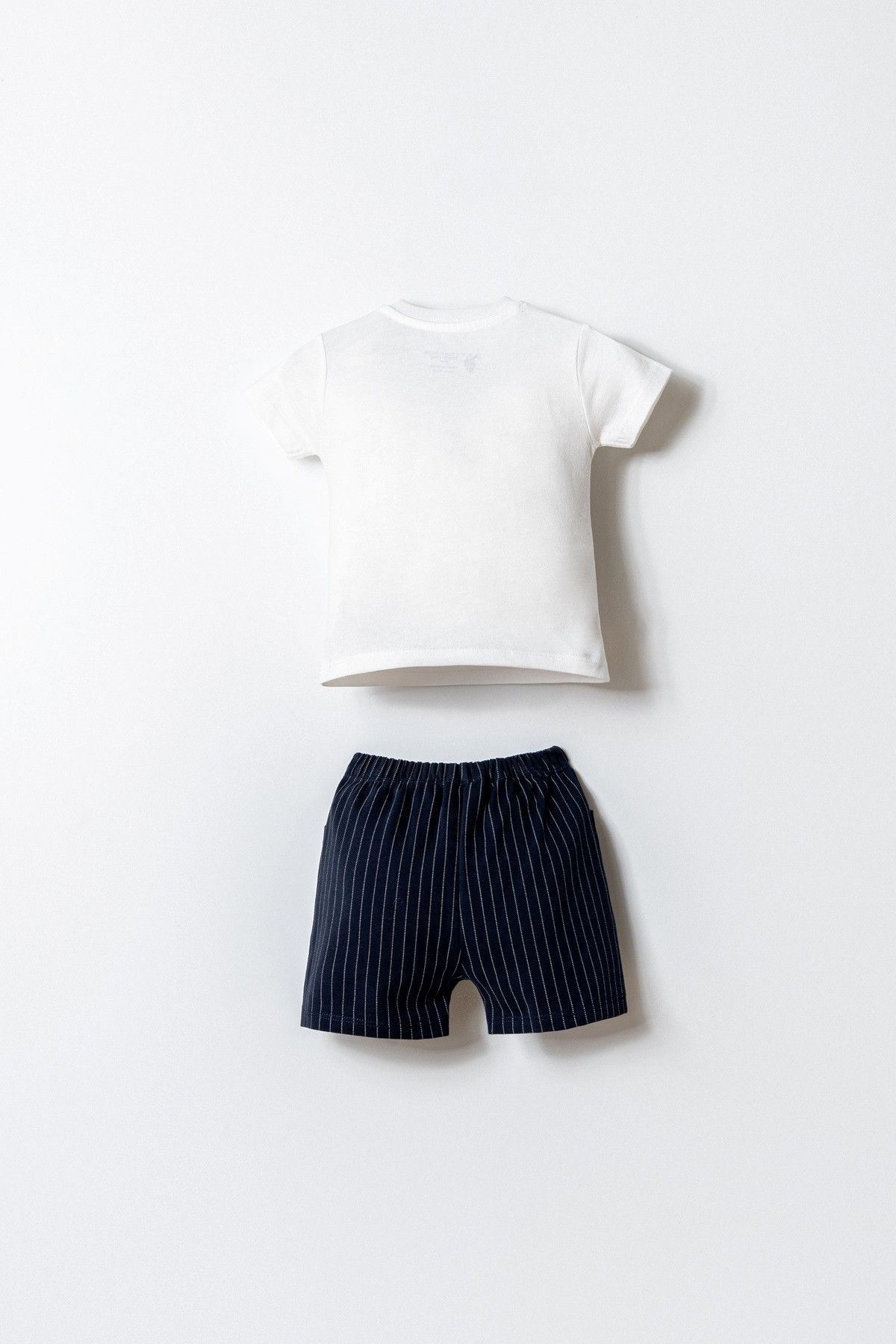 6-36 Ay Lisanslı Us Polo Assn Erkek Bebek Takım-Ekru