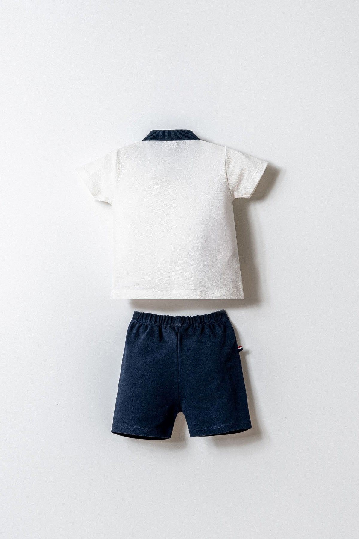 6-36 Ay Lisanslı Us Polo Assn Erkek Bebek Takım-Ekru